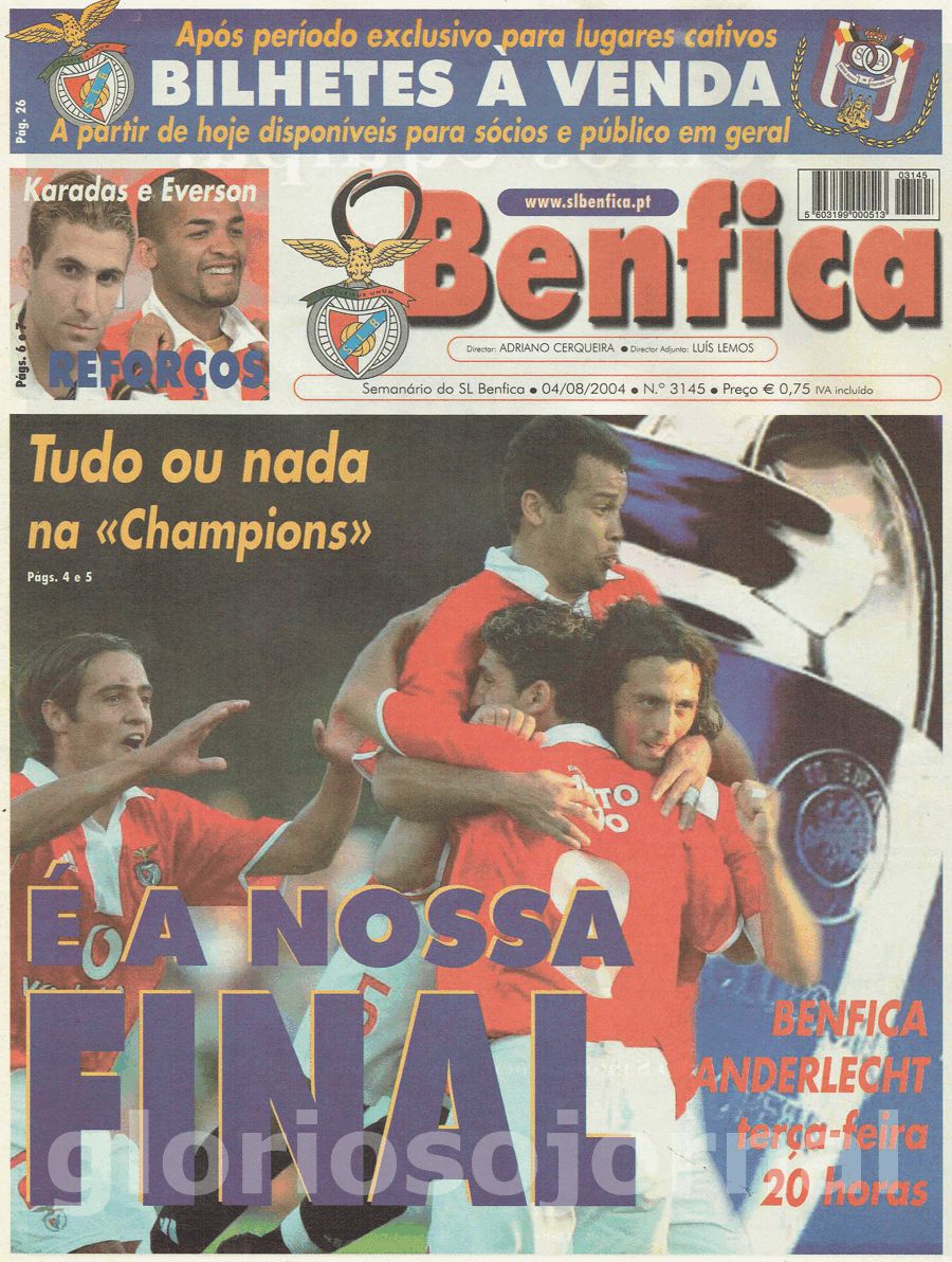 jornal o benfica 3145 2004-08-04